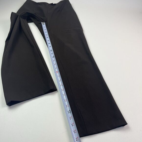 Ralph Lauren Black Label Wool Straight Leg Pants 6 Chocolate Brown Quiet Luxury - Picture 10 of 15